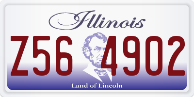 IL license plate Z564902