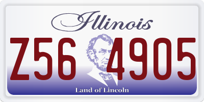 IL license plate Z564905