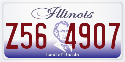 IL license plate Z564907