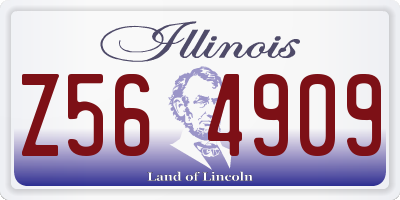 IL license plate Z564909