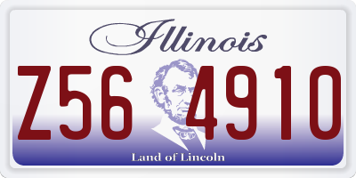 IL license plate Z564910