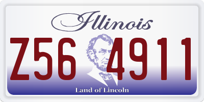 IL license plate Z564911