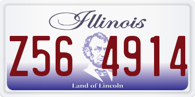 IL license plate Z564914