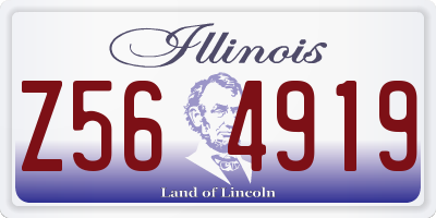 IL license plate Z564919