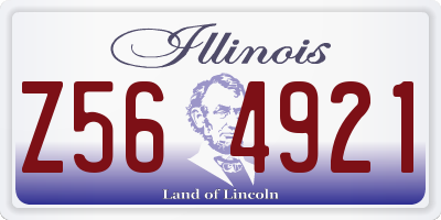 IL license plate Z564921