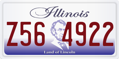 IL license plate Z564922