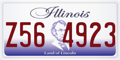 IL license plate Z564923