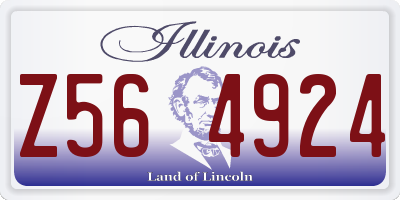IL license plate Z564924