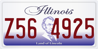 IL license plate Z564925