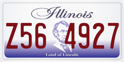 IL license plate Z564927