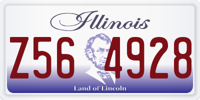 IL license plate Z564928
