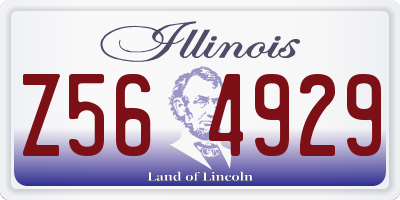 IL license plate Z564929