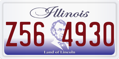 IL license plate Z564930