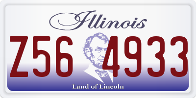 IL license plate Z564933