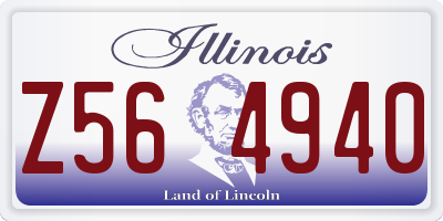 IL license plate Z564940