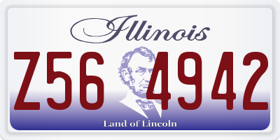 IL license plate Z564942