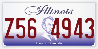 IL license plate Z564943