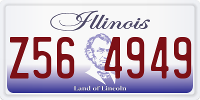 IL license plate Z564949