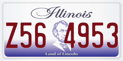 IL license plate Z564953