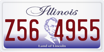 IL license plate Z564955