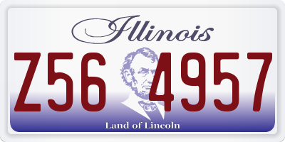 IL license plate Z564957