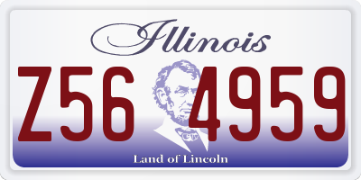 IL license plate Z564959
