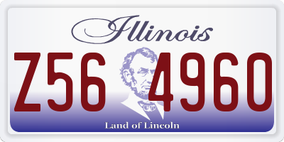IL license plate Z564960