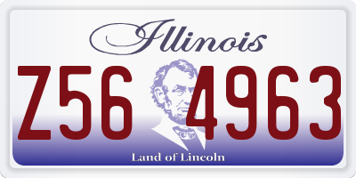 IL license plate Z564963