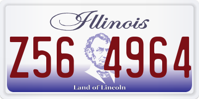 IL license plate Z564964