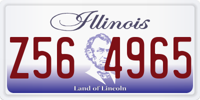 IL license plate Z564965