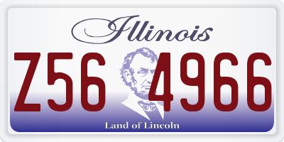IL license plate Z564966
