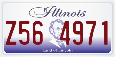 IL license plate Z564971