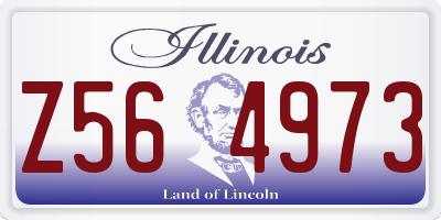 IL license plate Z564973