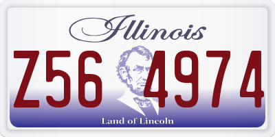 IL license plate Z564974
