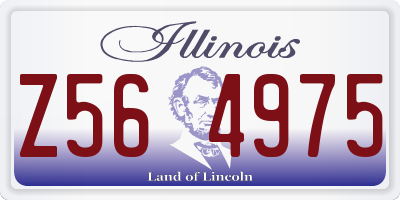 IL license plate Z564975