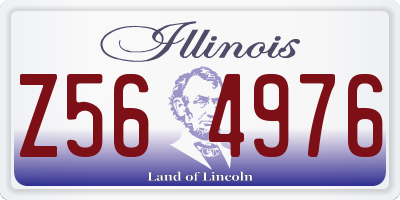 IL license plate Z564976