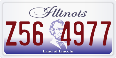 IL license plate Z564977