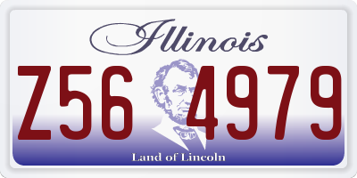 IL license plate Z564979