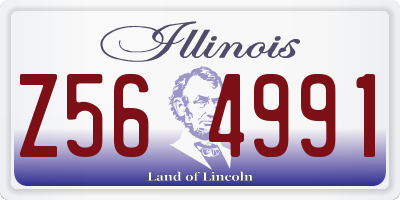 IL license plate Z564991