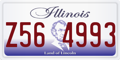 IL license plate Z564993