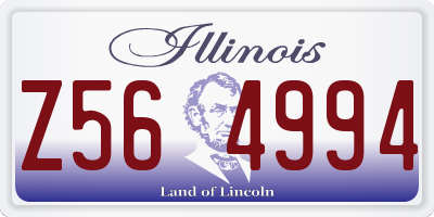 IL license plate Z564994