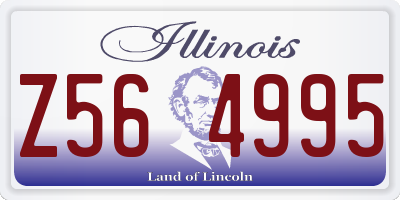 IL license plate Z564995