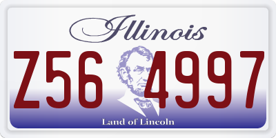 IL license plate Z564997