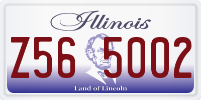 IL license plate Z565002