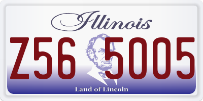 IL license plate Z565005