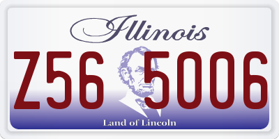 IL license plate Z565006