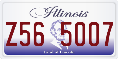IL license plate Z565007
