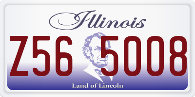 IL license plate Z565008