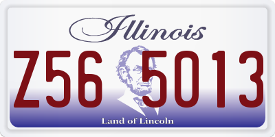 IL license plate Z565013