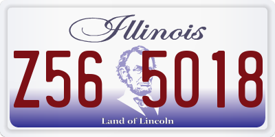 IL license plate Z565018